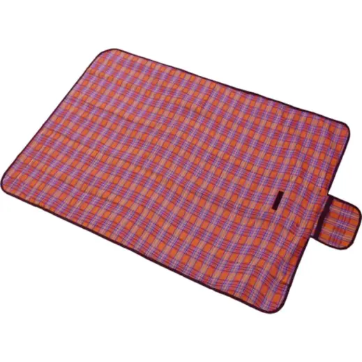 Folding Picnic Blanket Red Open